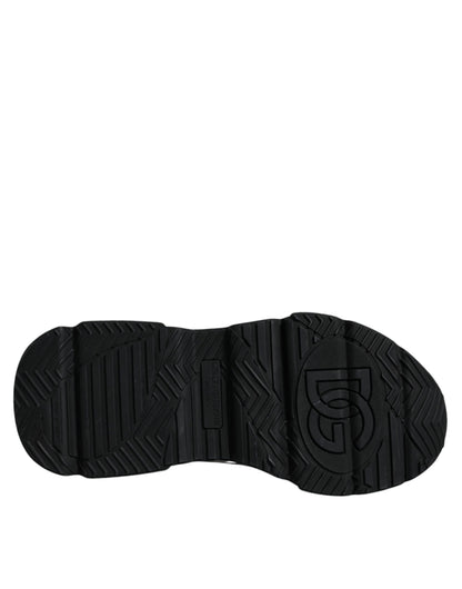 Обувки Dolce &amp; Gabbana White Black Logo Plaque Daymaster Sneakers