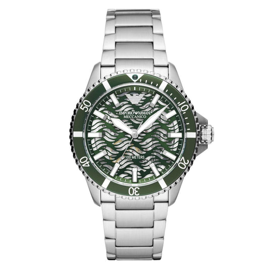 Сребърен мъжки часовник Emporio Armani