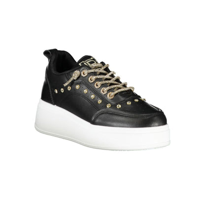 Laura Biagiotti – Schwarzer Polyester-Sneaker