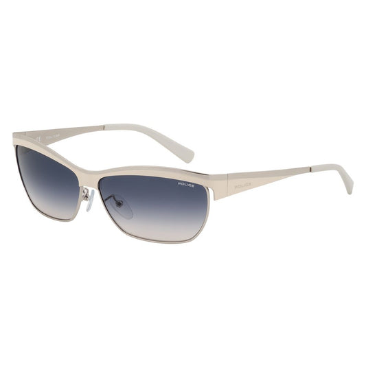 Police Sonnenbrille aus grauem Metall