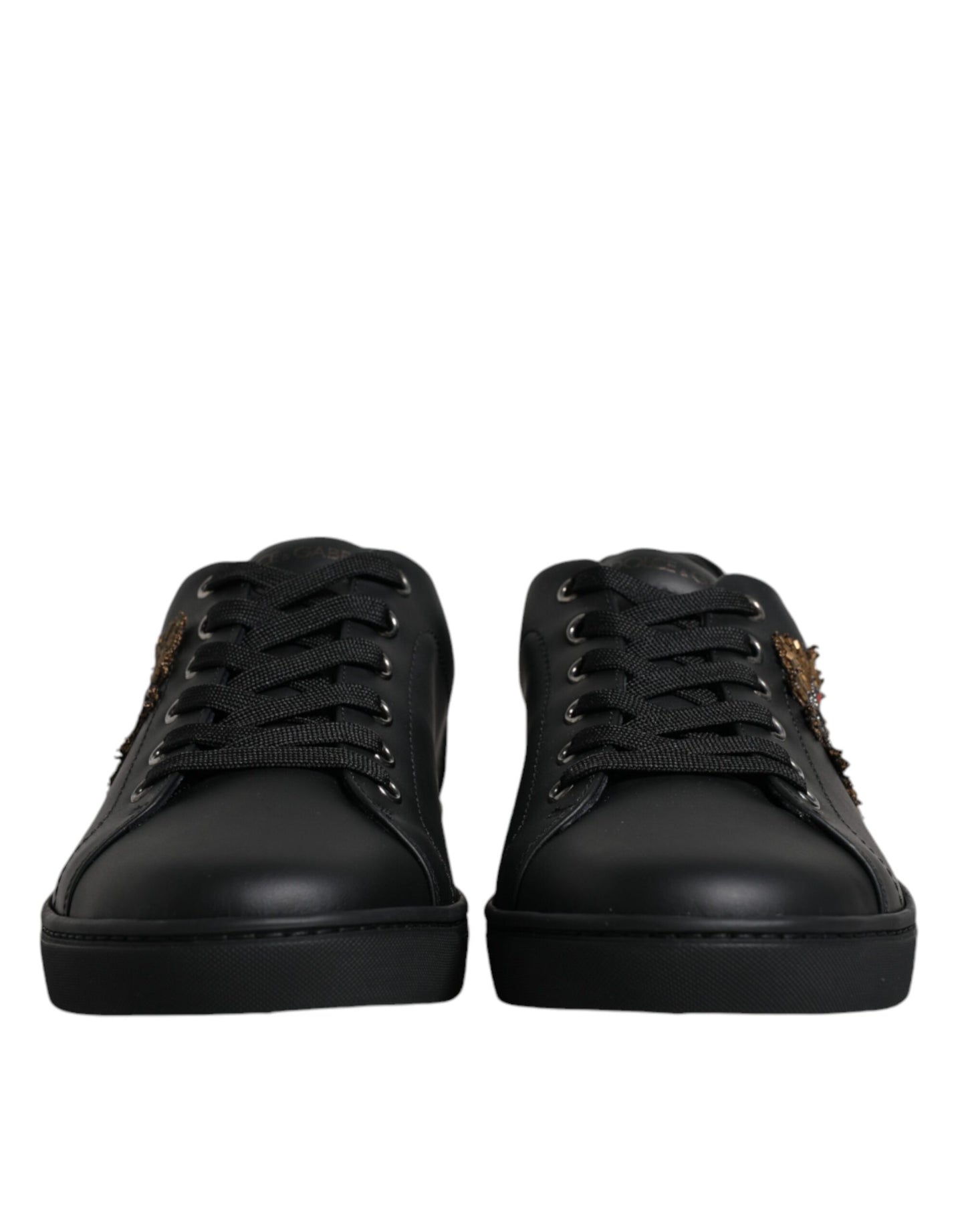 Dolce &amp; Gabbana London Sacred Heart Schwarz Herren Sneakers Schuhe