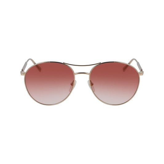 Метални слънчеви очила Longchamp Rose Gold