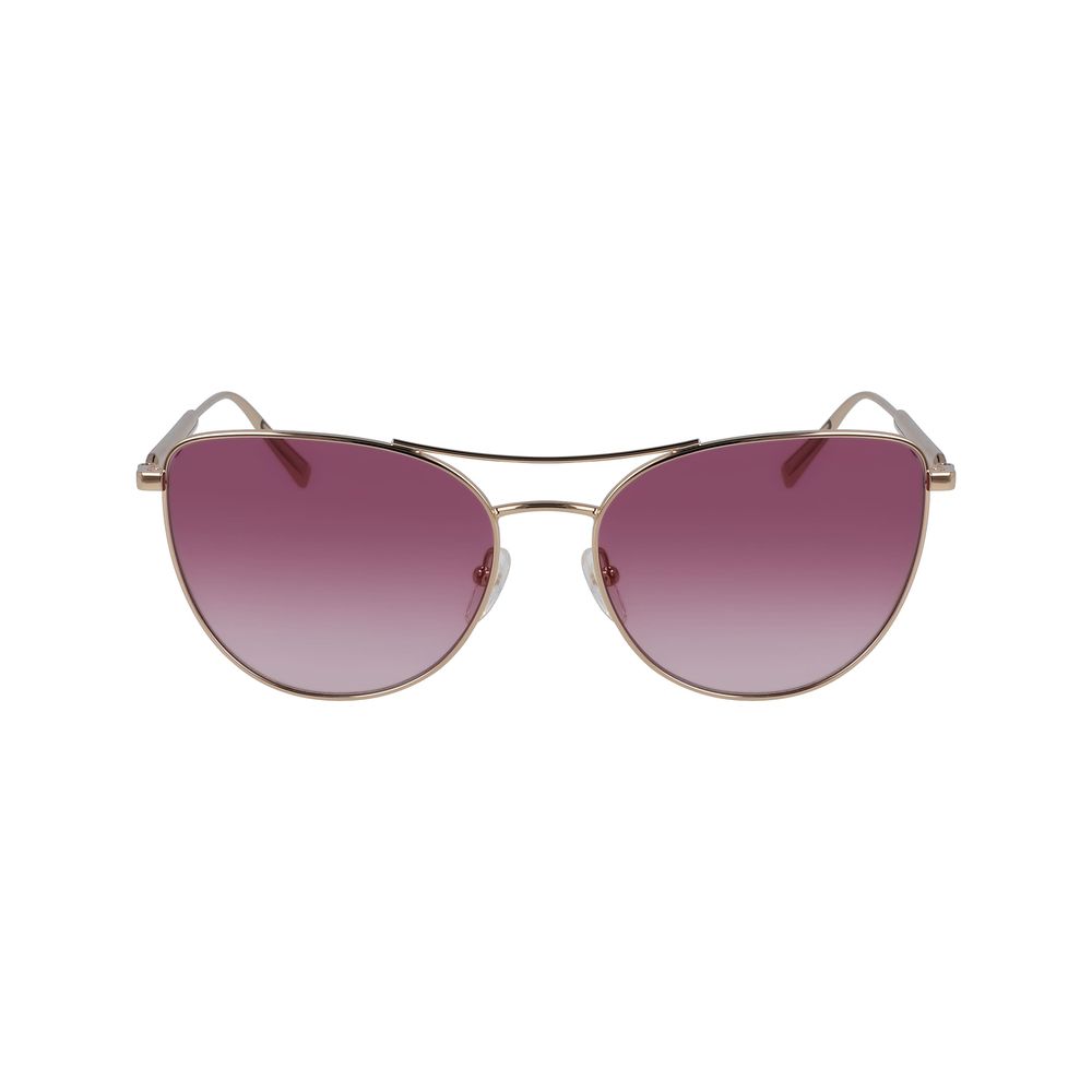 Метални слънчеви очила Longchamp Rose Gold