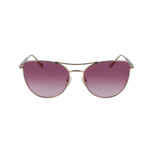 Метални слънчеви очила Longchamp Rose Gold