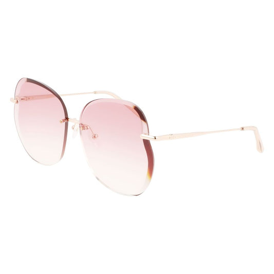 Метални слънчеви очила Longchamp Rose Gold