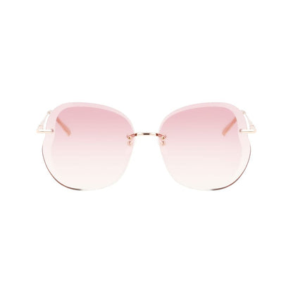 Метални слънчеви очила Longchamp Rose Gold