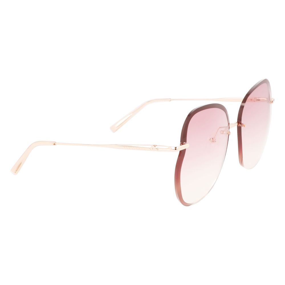 Метални слънчеви очила Longchamp Rose Gold