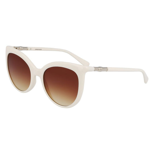 Longchamp – Graue Sonnenbrille mit Bio-Injektion