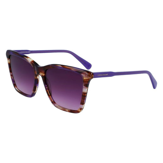 Longchamp – Lilafarbene Sonnenbrille aus Acetat
