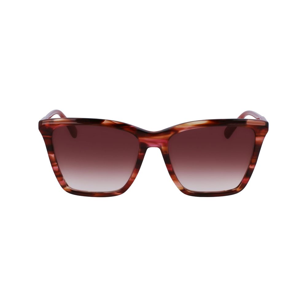 Longchamp – Rote Acetat-Sonnenbrille