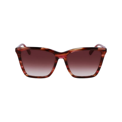 Longchamp – Rote Acetat-Sonnenbrille