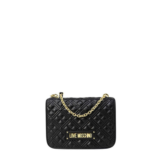 Черна полиетиленова чанта Love Moschino