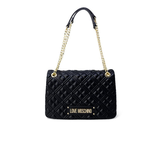 Love Moschino Златна полиетиленова чанта