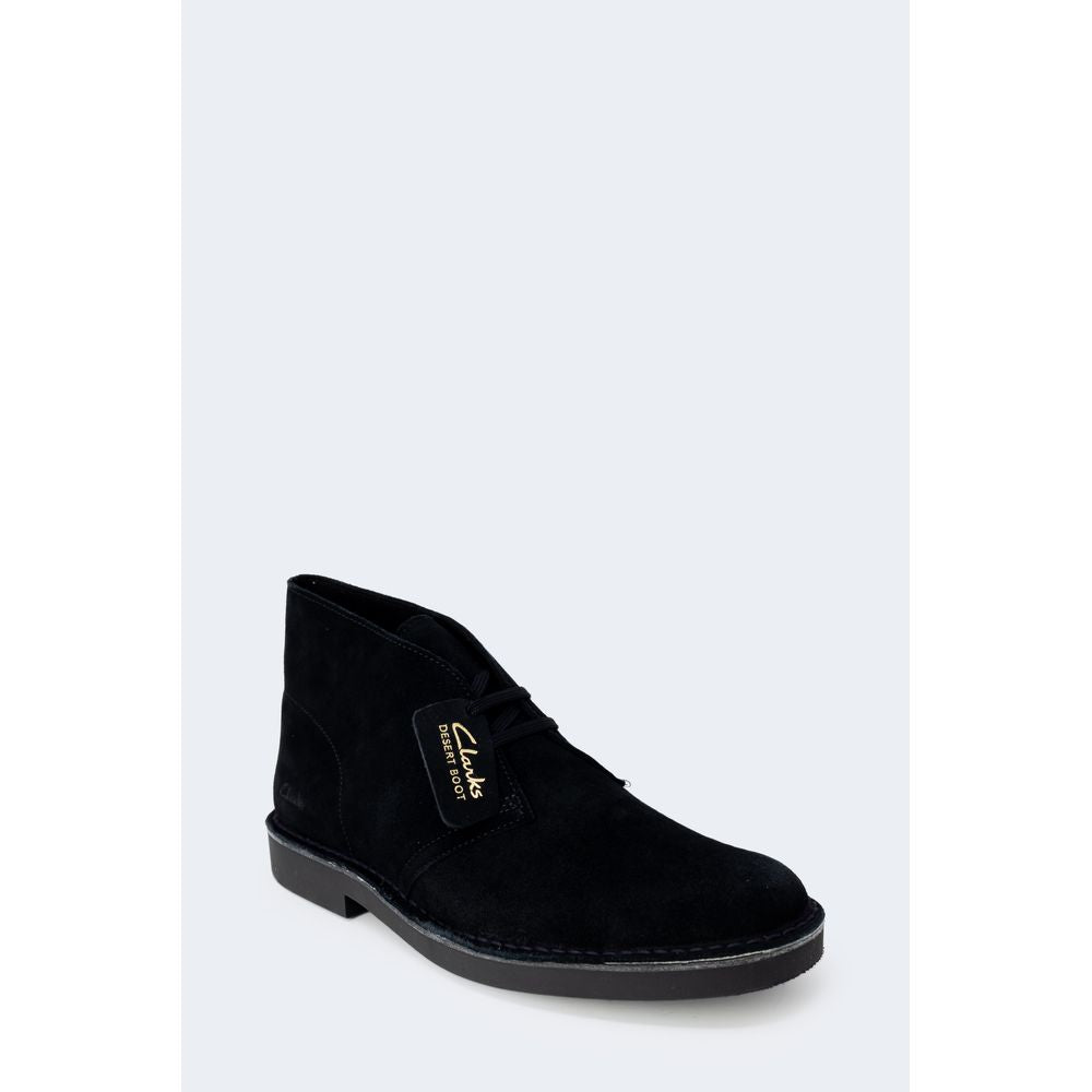 Черни кожени ботуши Clarks