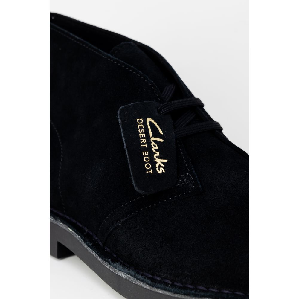 Черни кожени ботуши Clarks