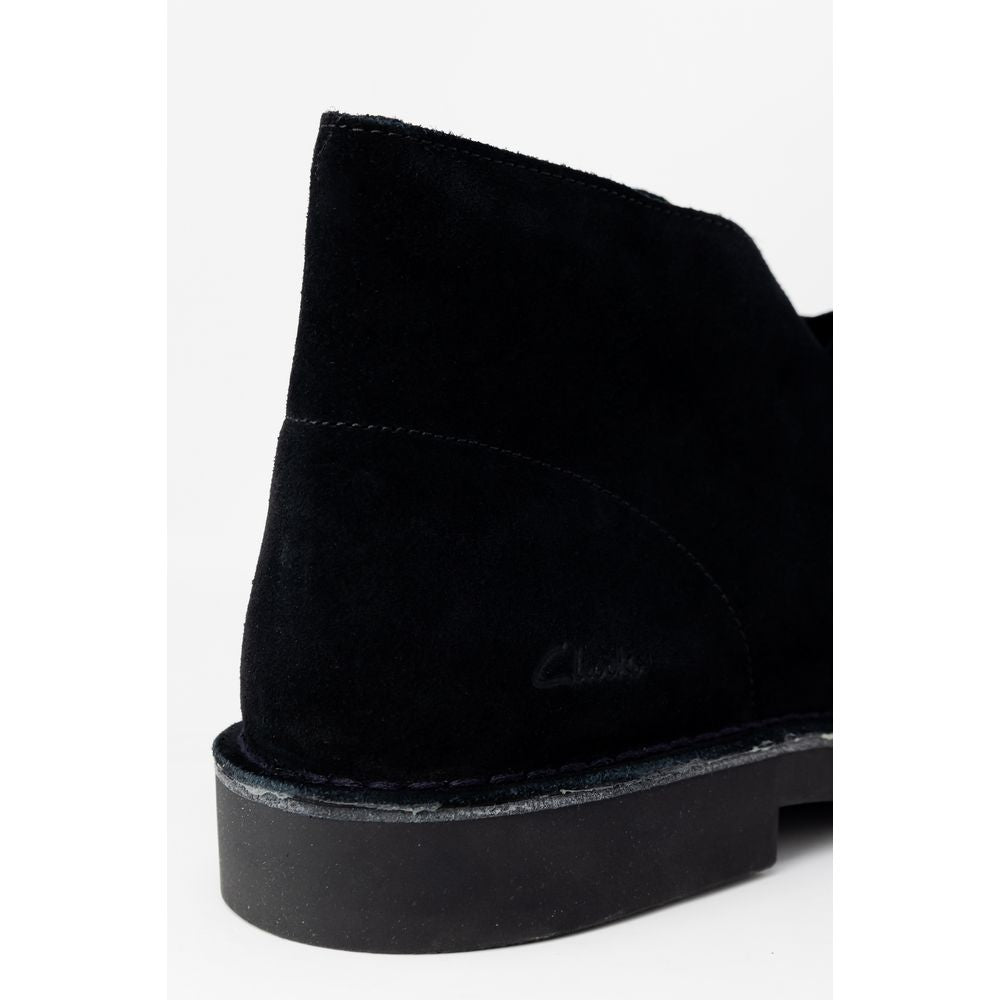 Черни кожени ботуши Clarks