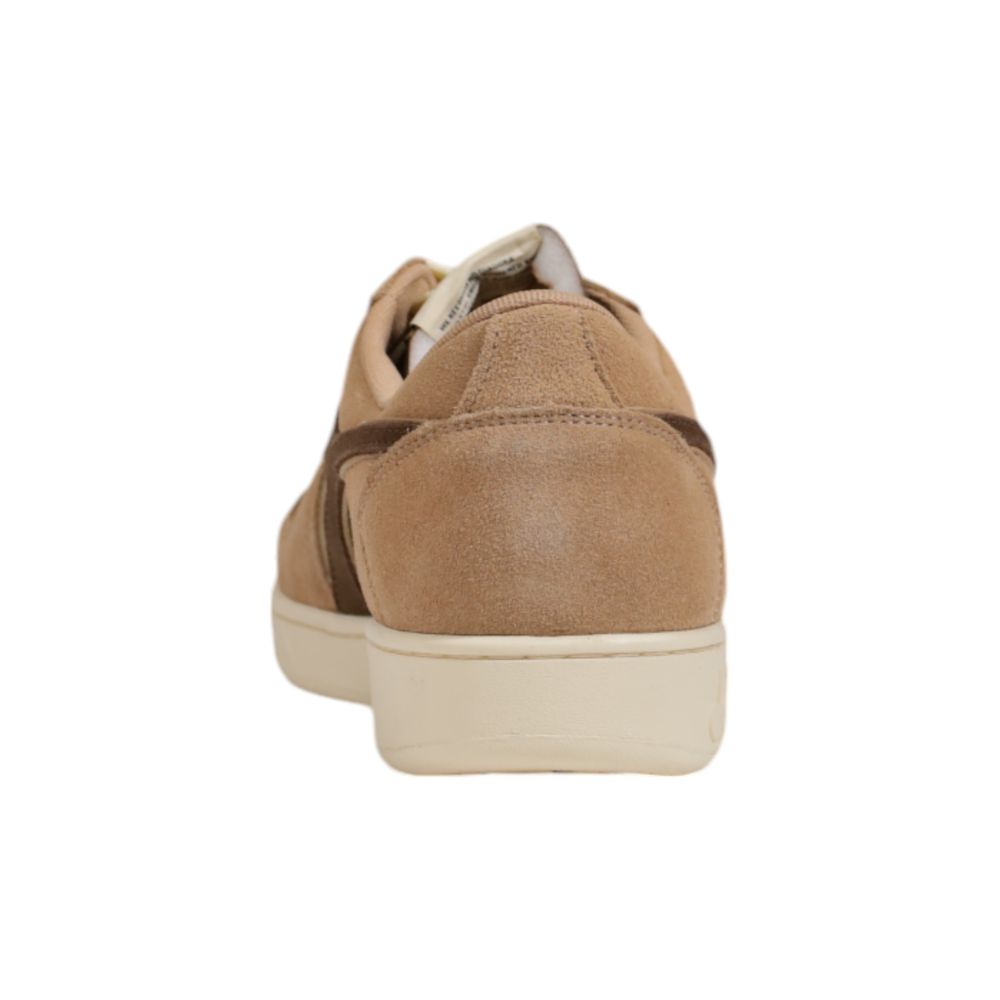 Бежови кожени маратонки Diadora