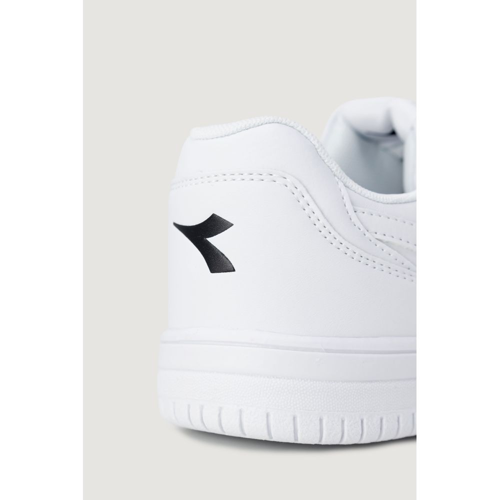 Бяла кожена кожена маратонка Diadora