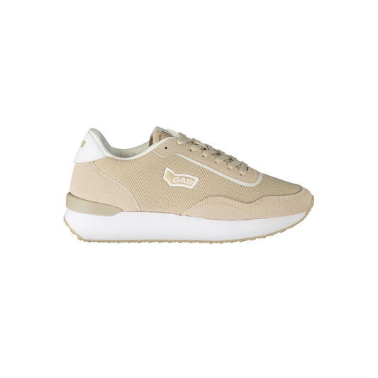 Sneaker aus Polyester in Gasbeige