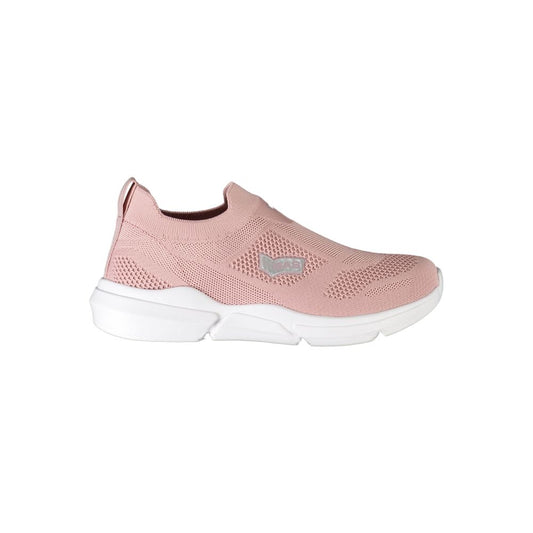Sneaker aus Polyester in Gasrosa
