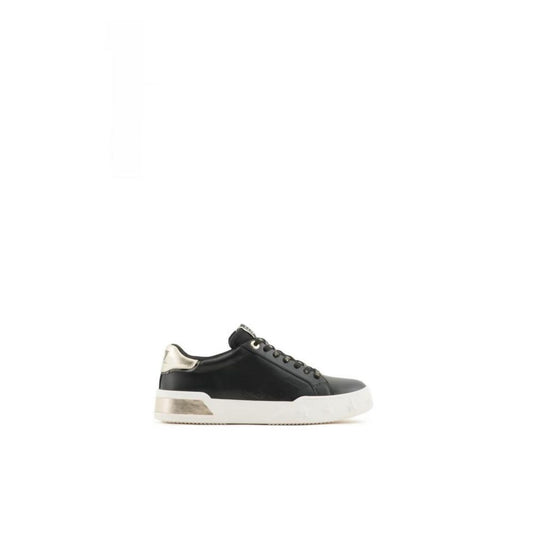 EA7 Emporio Armani – Schwarz-weißer Polyester-Sneaker