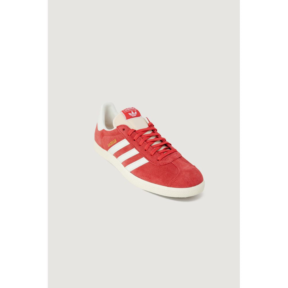 Оранжеви велурени кожени маратонки Adidas