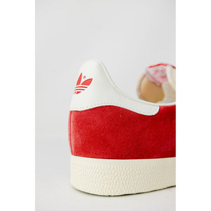 Оранжеви велурени кожени маратонки Adidas