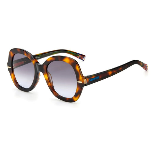Кафяви метални слънчеви очила Missoni