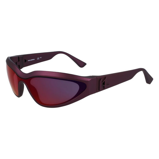 Karl Lagerfeld – Rote Sonnenbrille mit Spritzguss-Optik