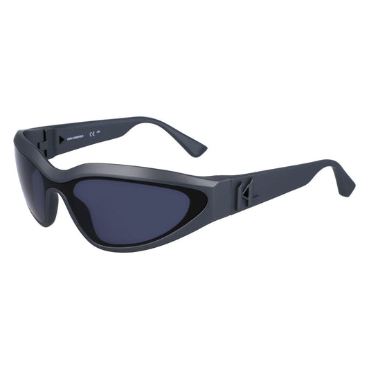Karl Lagerfeld – Graue Sonnenbrille mit Spritzguss-Details
