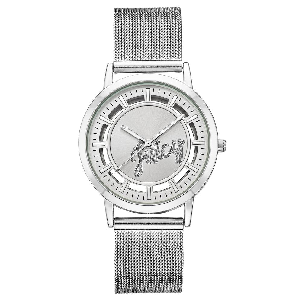 Juicy Couture Сребърен часовник от неръждаема стомана