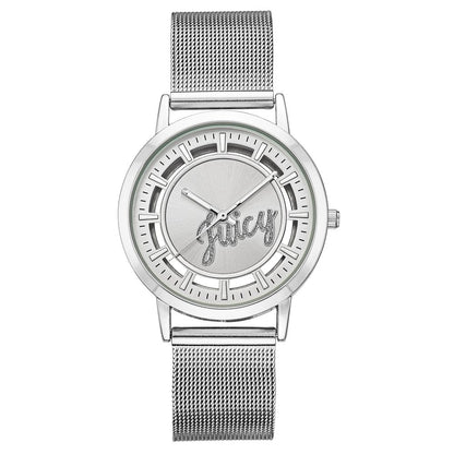 Juicy Couture Сребърен часовник от неръждаема стомана