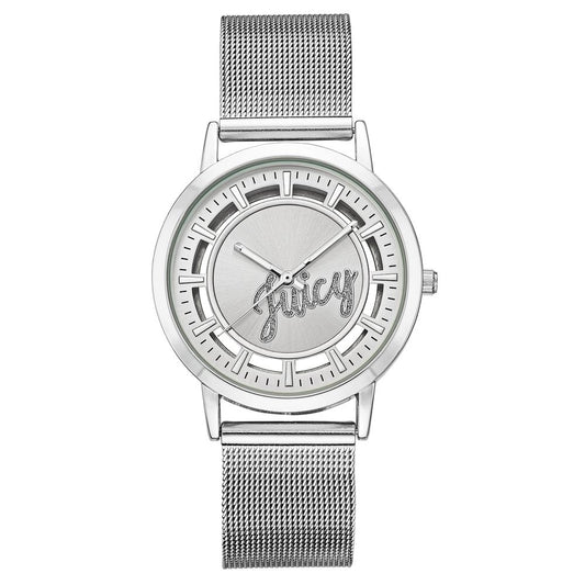 Juicy Couture Сребърен часовник от неръждаема стомана