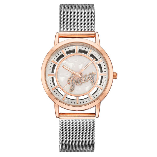 Juicy Couture Сребърен часовник от неръждаема стомана