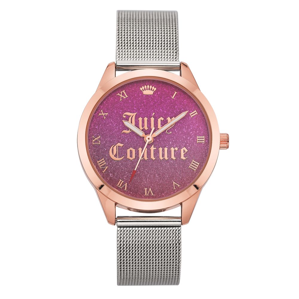 Juicy Couture Сребърен часовник от неръждаема стомана