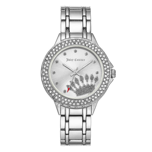 Сребърен метален часовник Juicy Couture