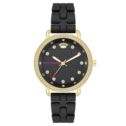 Черен метален часовник Juicy Couture