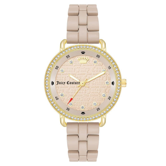 Бежов метален часовник Juicy Couture