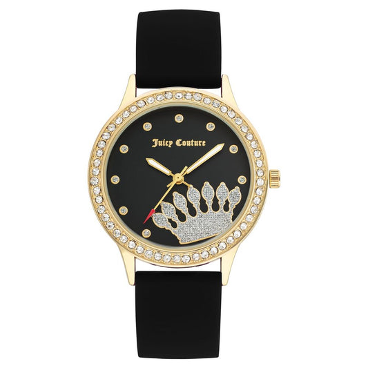Черен силиконов часовник Juicy Couture