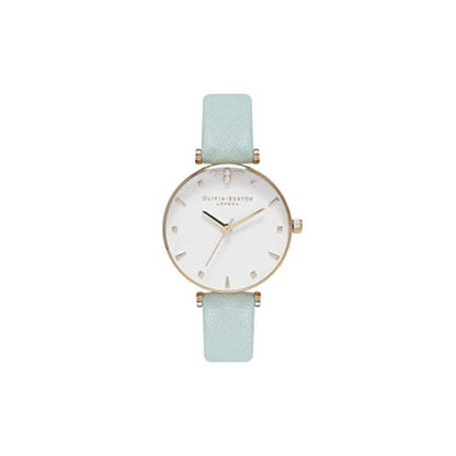 Зелен кожен кожен часовник Olivia Burton