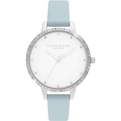 Син кожен часовник Olivia Burton