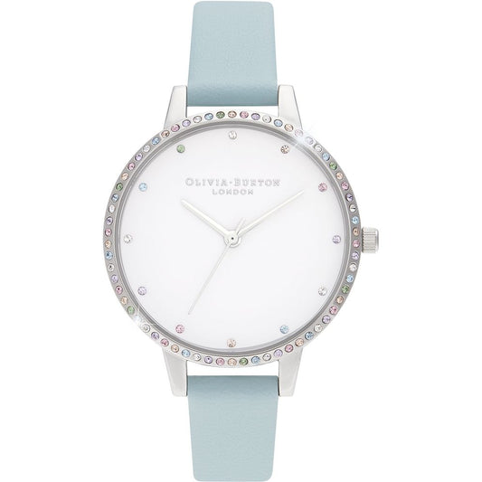 Син кожен часовник Olivia Burton