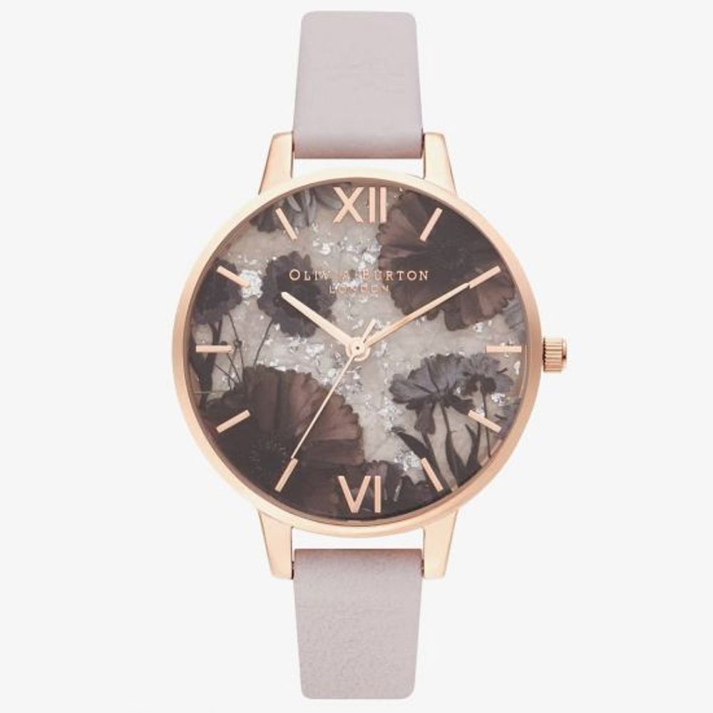 Многоцветен кожен часовник Olivia Burton