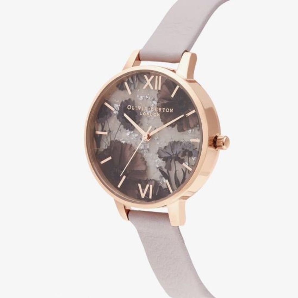 Многоцветен кожен часовник Olivia Burton
