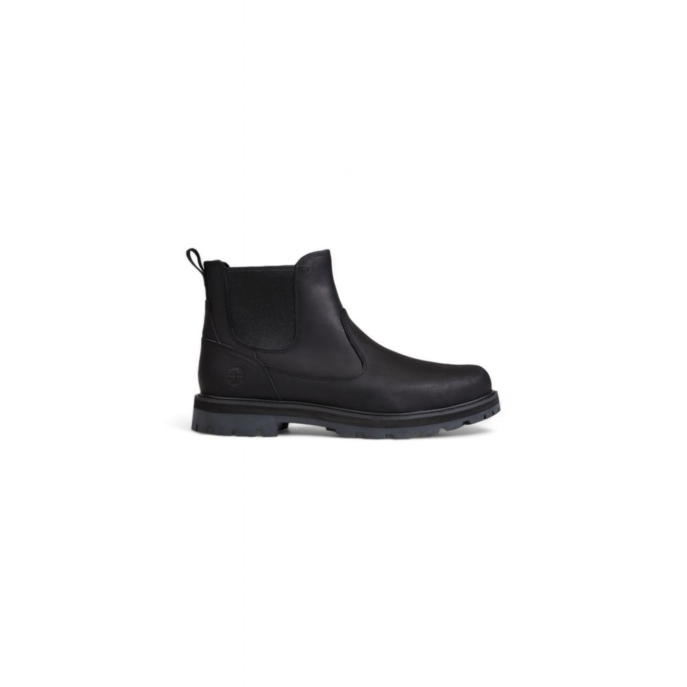 Черни кожени ботуши от набук Timberland