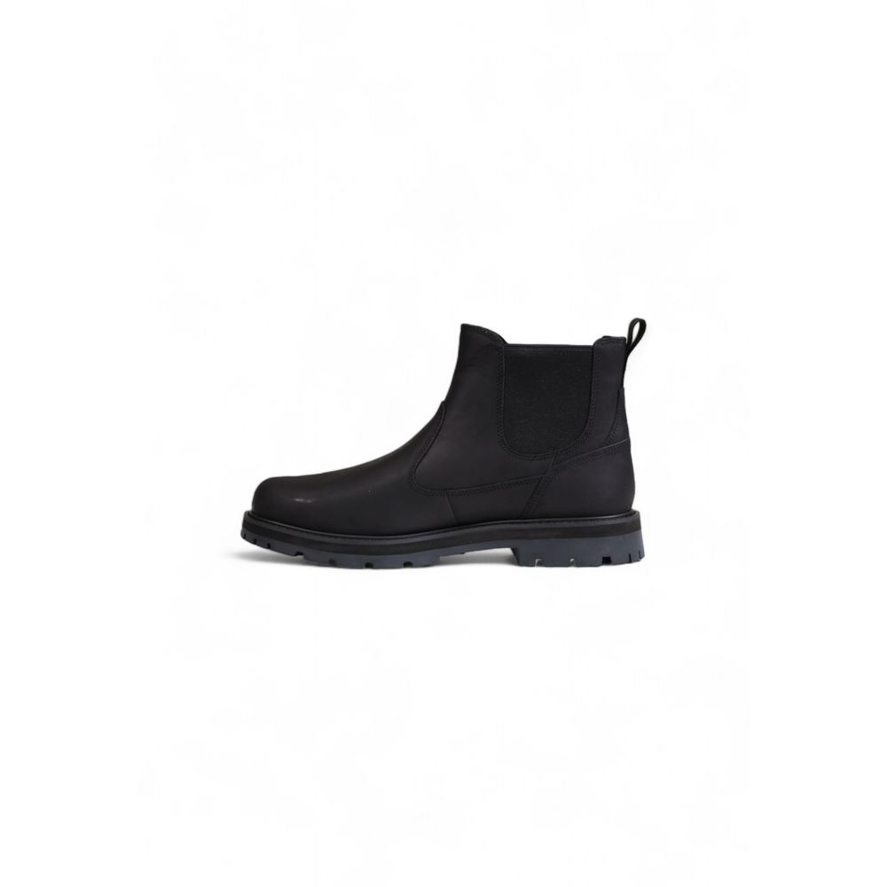 Черни кожени ботуши от набук Timberland