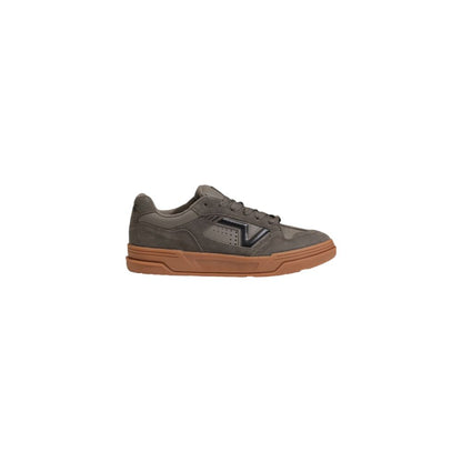 Сиви велурени кожени маратонки Vans