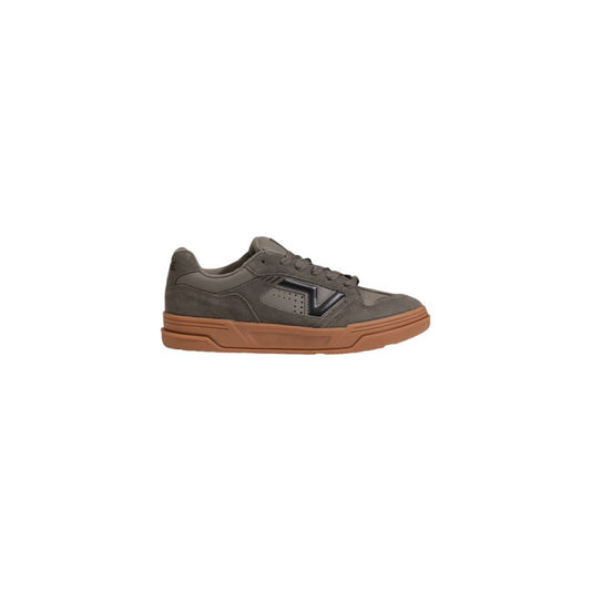 Сиви велурени кожени маратонки Vans
