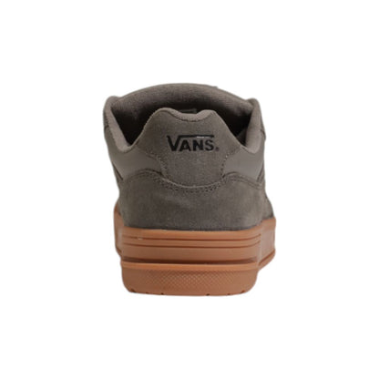 Сиви велурени кожени маратонки Vans