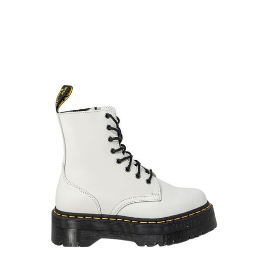 Бели кожени ботуши Dr. Martens
